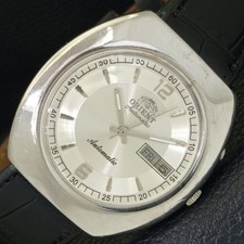 Usado, RELÓGIO MASCULINO VINTAGE ORIENT AUTOMÁTICO 46941 MOSTRADOR COR PRATA JAPÃO a500754-2 comprar usado  Enviando para Brazil