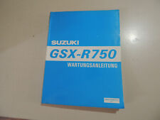 SUZUKI GSX R 750 SRAD 1996 Wartungs Reparatur  Werkstatthandbuch  comprar usado  Enviando para Brazil