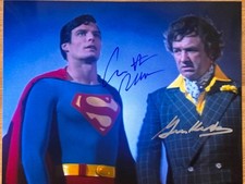 Foto autografada 8x10 assinada por Christopher Reeve + Gene Hackman Superman + certificado de autenticidade comprar usado  Enviando para Brazil