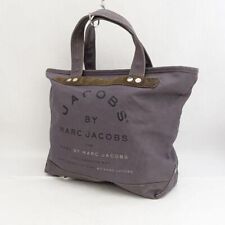 Bolsa tote Marc by Marc Jacobs de lona e camurça grande, roxa, design de logotipo, USADA JP comprar usado  Enviando para Brazil