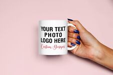 Caneca personalizada foto copo design aniversário dia das mães presente texto da empresa comprar usado  Enviando para Brazil