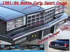 81 82 83 84 85 86 CHEVY MONTE CARLO SPORT CUPÊ CROMADO MOLDURA DE ACABAMENTO DE PARA-CHOQUE  comprar usado  Enviando para Brazil