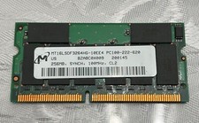 Memória RAM de baixa densidade Micron SDRAM PC100 256MB para notebooks P3 Pentium 3 comprar usado  Enviando para Brazil