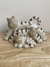Ceramic cat family for sale  NORWICH