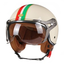 Capacete de motocicleta retrô Open Face 3/4 Chopper Capacete De Moto capacetes de motocicleta comprar usado  Enviando para Brazil