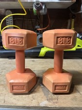 Pair dumbbells orange for sale  Lindenhurst