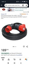 Starkstromkabel cee 400v gebraucht kaufen  Andernach