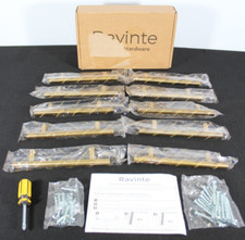 Pacote com 10 alças de cozinha Ravinte 6 1/2 polegadas ouro armário puxa latão escovado novo comprar usado  Enviando para Brazil