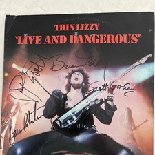 Thin Lizzy Live & Dangerous. Assinado por Phil Lynott e banda. Conjunto de 2 vinis muito raro, usado comprar usado  Enviando para Brazil