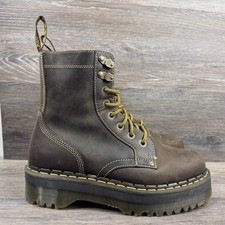 Botas femininas Dr Martens Jadon Arc tamanho 10 plataforma Crazy Horse marrom escuro comprar usado  Enviando para Brazil