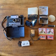 Cámara terrestre Polaroid 450 vintage con estuche y accesorios flash sin probar segunda mano  Embacar hacia Mexico