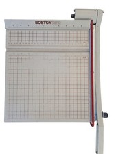 Cortador de papel vintage Boston 2612 resistente 12" feito nos EUA estilo guilhotina, usado comprar usado  Enviando para Brazil