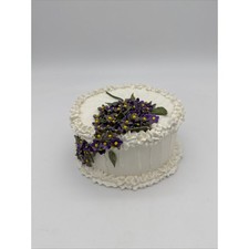 Antigo bolo falso falso adereço display gesso violetas chique gasto decoração cottagecore comprar usado Antigo bolo falso falso adereço display gesso violetas chique gasto decoração cottagecore comprar usado  Enviando para Brazil