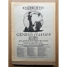 Genesis knebworth poster for sale  CHESTERFIELD