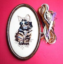 Embroidery tabby cat for sale  SETTLE