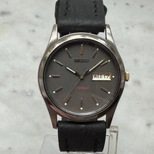 Usado, Seiko relógio masculino dia/data titânio com uma nova bateria e novo cristal comprar usado Usado, Seiko relógio masculino dia/data titânio com uma nova bateria e novo cristal comprar usado  Enviando para Brazil