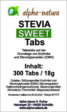 300 stevia tabs gebraucht kaufen  Schmölln