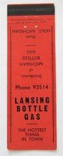 MICHIGAN, LANSING BOTTLE GAS, STORE HOLT, MI CAPA VINTAGE MATCHBOOK comprar usado  Enviando para Brazil