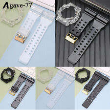 Pulseira de relógio de borracha com fivela de ouro + estojo para Casio G-Shock GA-100/GA-110/GAX100 comprar usado  Enviando para Brazil