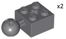 LEGO 57909b Dark Bluish Gray Technic Brick Modified 2 x 2 Ball Joint Axle Hole 6 comprar usado  Enviando para Brazil