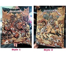 QUENTE! Pôster de reimpressão 1 e 2 METALLICA - Denver Colorado Night comprar usado  Enviando para Brazil