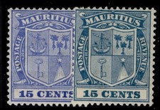 MAURÍCIO GV SG219 + 219b, 15c VARIEDADES DE SOMBRA, ESTADO PERFEITO. Gato £ 7. comprar usado  Enviando para Brazil
