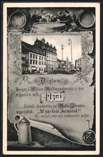 Pilsen plzen diploma usato  Spedire a Italy