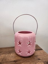 Pink stars candle for sale  PETERBOROUGH