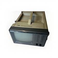 TV portátil vintage TMK modelo 706 UHF/VHF funcionando com cabo de alimentação P&B TV comprar usado  Enviando para Brazil
