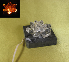 Usado, Luminária noturna soviética vintage lembrança vidro pedra flor design soviético 2 comprar usado  Enviando para Brazil