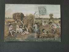 Cpa moisson enfants d'occasion  Le Havre-