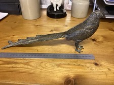 Brass vintage pheasant for sale  WARE