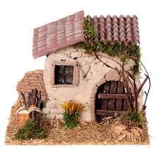 Casa rustica 15x20x15cm con fuoco tremolante presepe 6 cm comprar usado  Enviando para Brazil