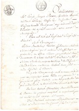1823 document ancien d'occasion 1823 document ancien d'occasion  Montargis
