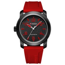 Relógio de pulso masculino CURREN moda quartzo pulseira de silicone para estudante menino comprar usado  Enviando para Brazil