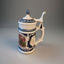 Bierkrug porzellandeckel bierh gebraucht kaufen  Mellingen