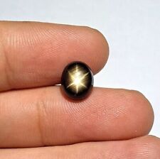 Cabochão oval certificado estrela negra safira 8,5 quilates 6 raios pedra preciosa solta natural comprar usado  Enviando para Brazil