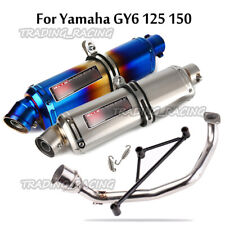 Sistema modificado tubo de escape para Yamaha GY6 125 150 51mm tubo de ligação frontal deslizante comprar usado  Enviando para Brazil