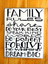 Family rules wall for sale  Providence