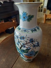 Vase oiseaux fleurs d'occasion  Belleville