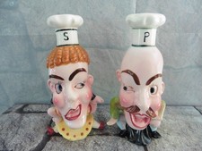 Shakers vintage de sal e pimenta ~Caricatura cômica chef francês senhora e homem comprar usado Shakers vintage de sal e pimenta ~Caricatura cômica chef francês senhora e homem comprar usado  Enviando para Brazil