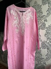 Pink embroidered kurta for sale  LONDON