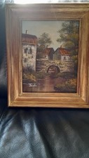 Tableau ancien paysage d'occasion  Parmain