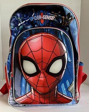 Mochila de bolso frontal moldada em 3D Marvel Spider-Man Light Up Eyes 17"", usado comprar usado  Enviando para Brazil