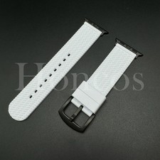 Pulseira de borracha de silicone pneu branco 38-49 mm para Apple Watch Series 10 9 8 7 6 5 4 3 comprar usado  Enviando para Brazil
