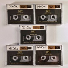 Usado, Lote de 5 cassetes Denon DAT fita de áudio digital 45m 90 minutos usados comprar usado  Enviando para Brazil