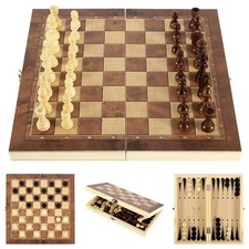 Wooden folding chess d'occasion  Expédié en Belgium