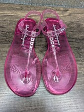 Sandálias tanga Salvatore Ferragamo feminina rosa/roxa gelatina tamanho 8 fabricadas na Itália, usado comprar usado  Enviando para Brazil