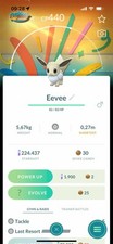 Pokémon Go Shiny EEVEE CD Special Backgroud | Mini P T C tem 20K Dust comprar usado  Enviando para Brazil