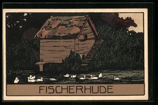 Steindruck fischerhude entenha gebraucht kaufen  Berlin